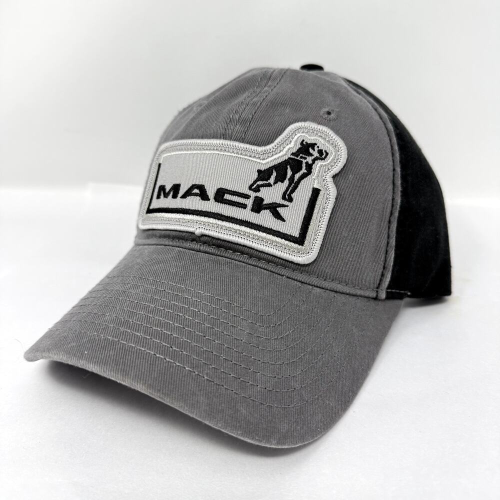 Mack Trucks H3 Headwear Prototype Hat NWT Gray Black Bulldog Strapback